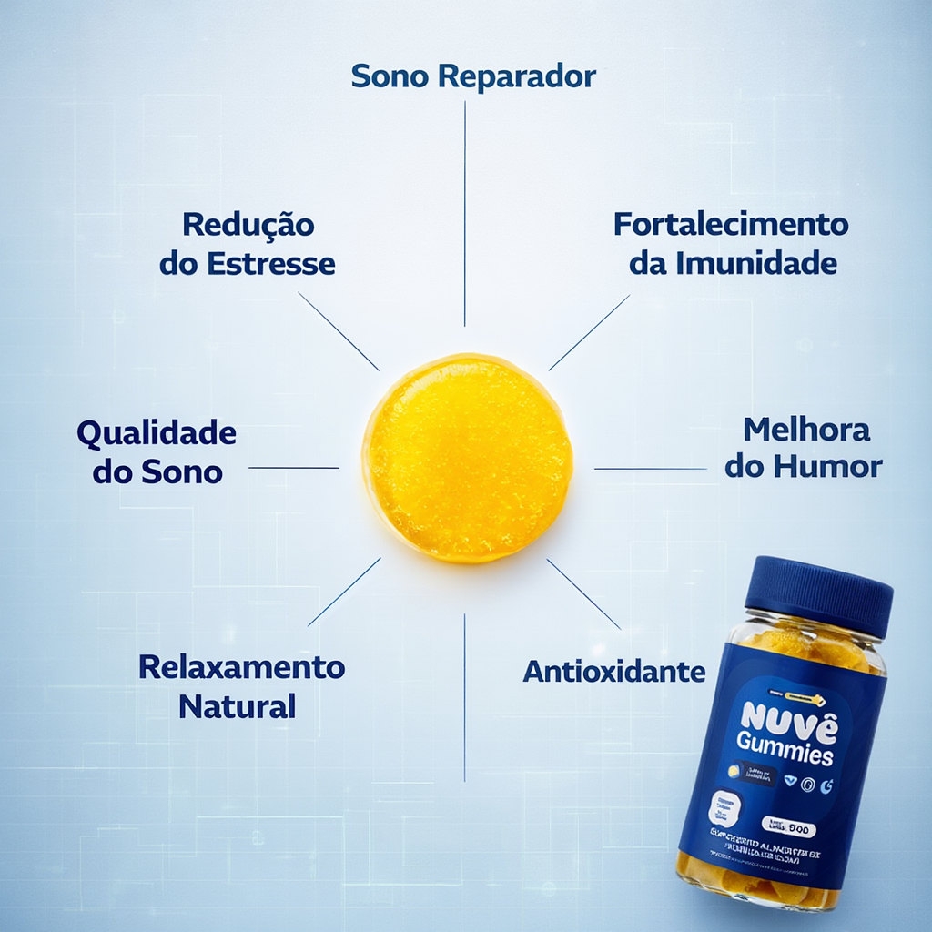 Nuvê Gummies Melatonina 30 cápsulas